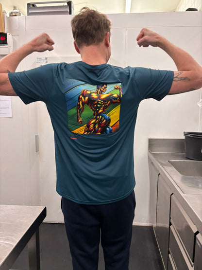 ZenithRise Performance Tee – Blue Edition